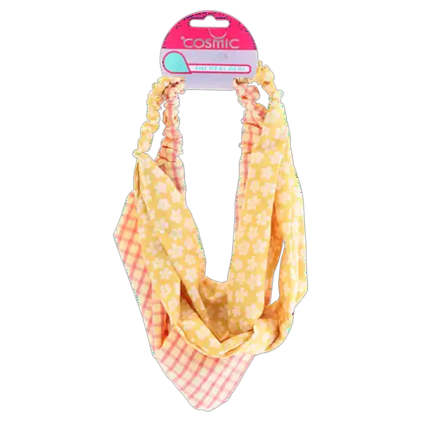 Image of Cosmic Mustard Flower Ladies Hairwrap 2 Piece
