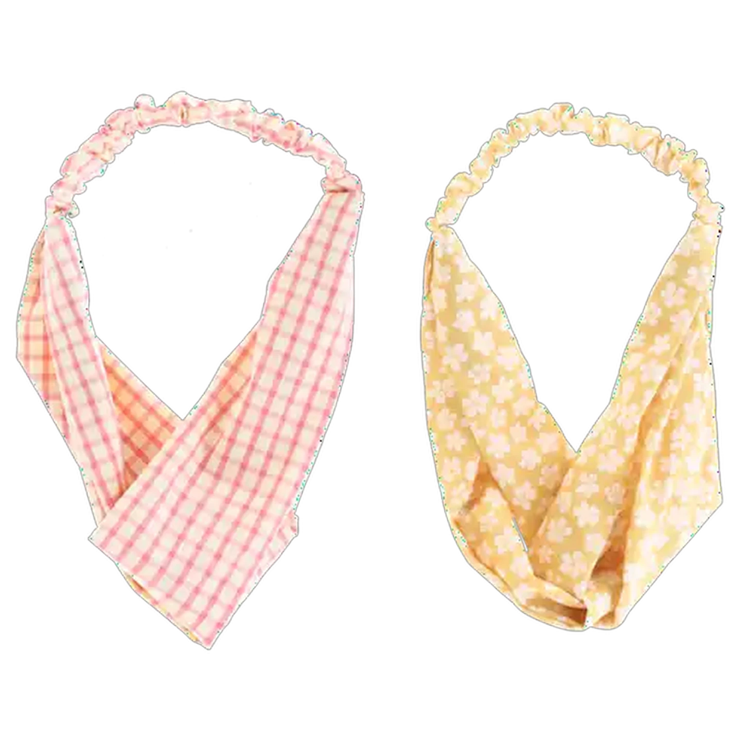 Image of Cosmic Mustard Flower Ladies Hairwrap 2 Piece