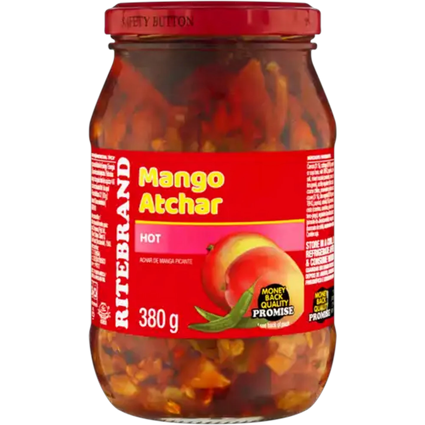 Image of Ritebrand Hot Mango Atchar 380g