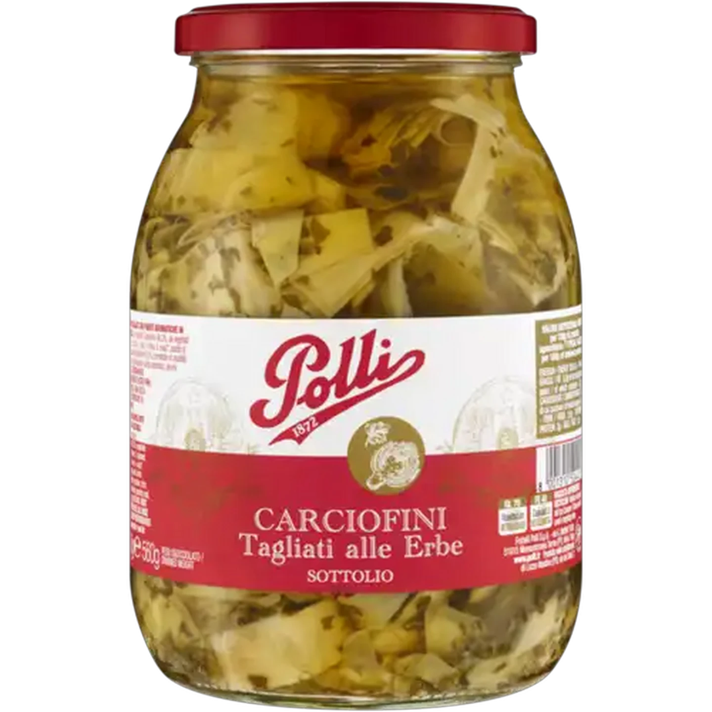 Image of Polli Cutted Artichoke with Herbs in Vegetable Oils 950g