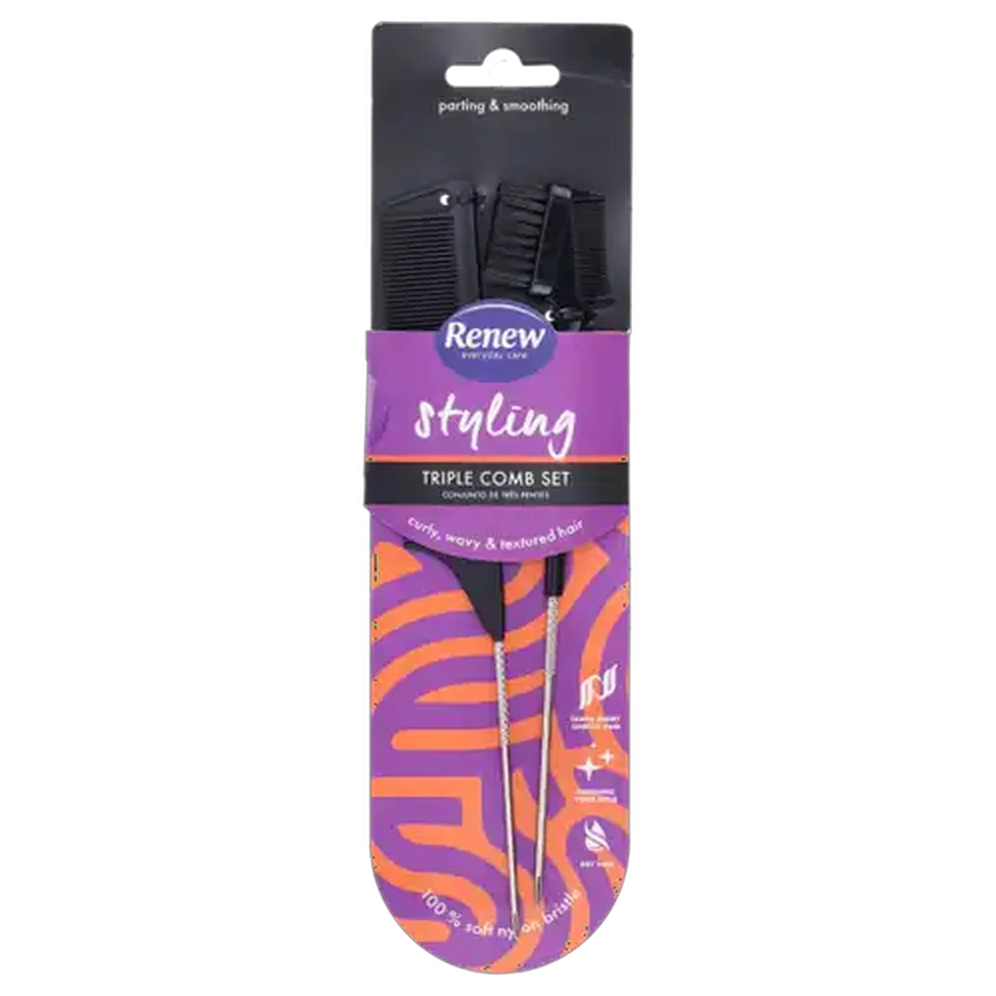 Image of Renew Curl & Coil Tail Edge Comb 2 Piece