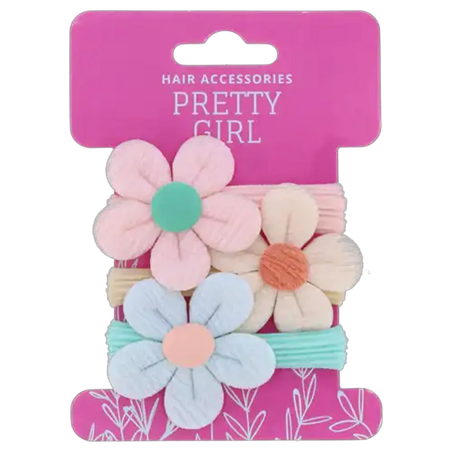 Image of Pretty Girl Fun Flower Elastic 3 Piece