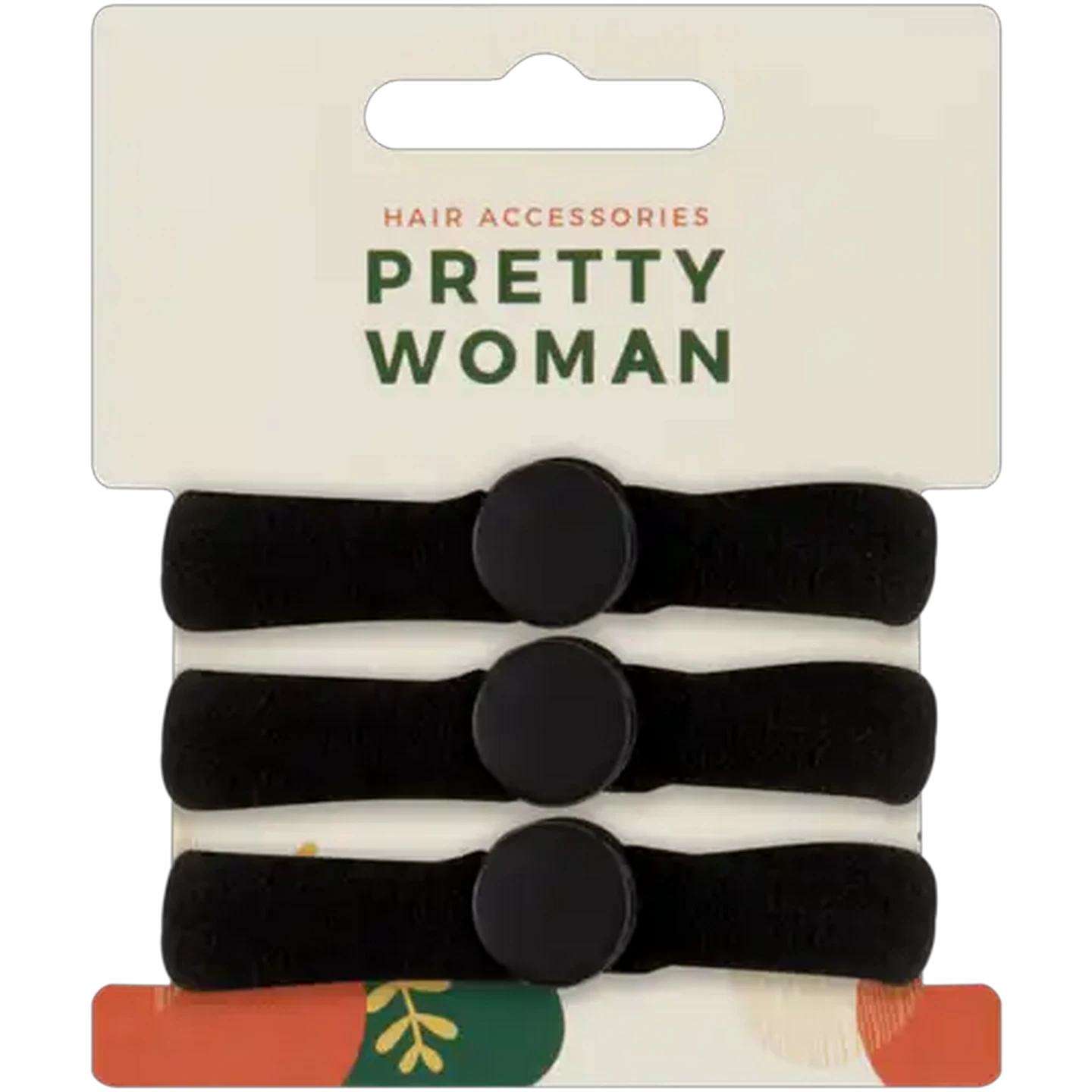 Image of Pretty Woman Black Ponyband Snap 3-Pack