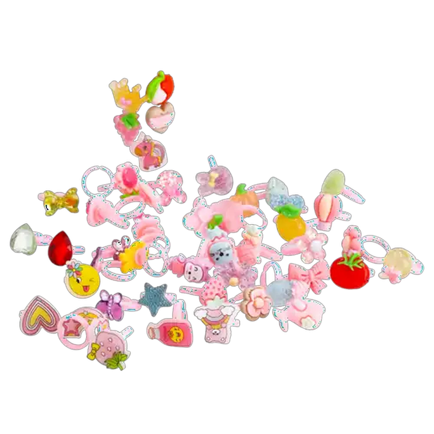 Image of Girl Glitz! Pretty Jewellery Ring Set 8-Pack (Design May Vary)