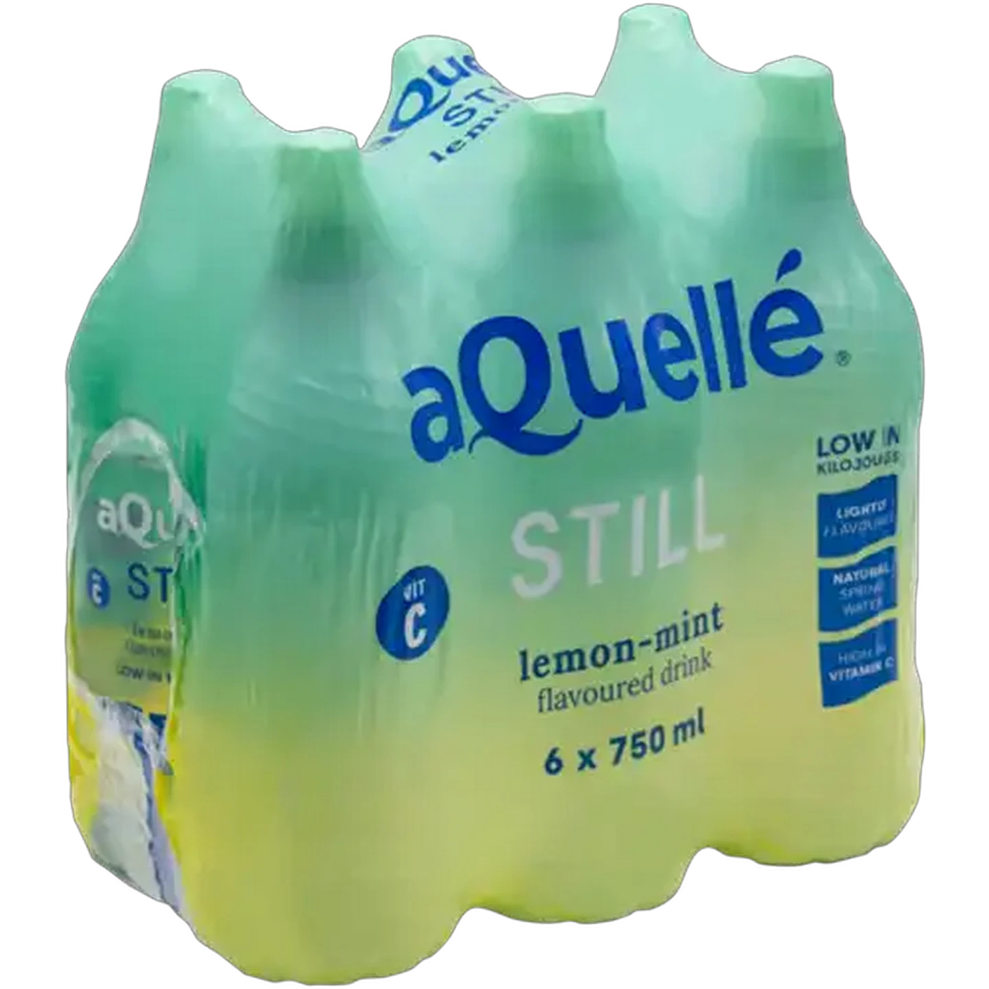 Image of aQuellé Lemon-Mint Flavoured Still Drink 6 x 750ml
