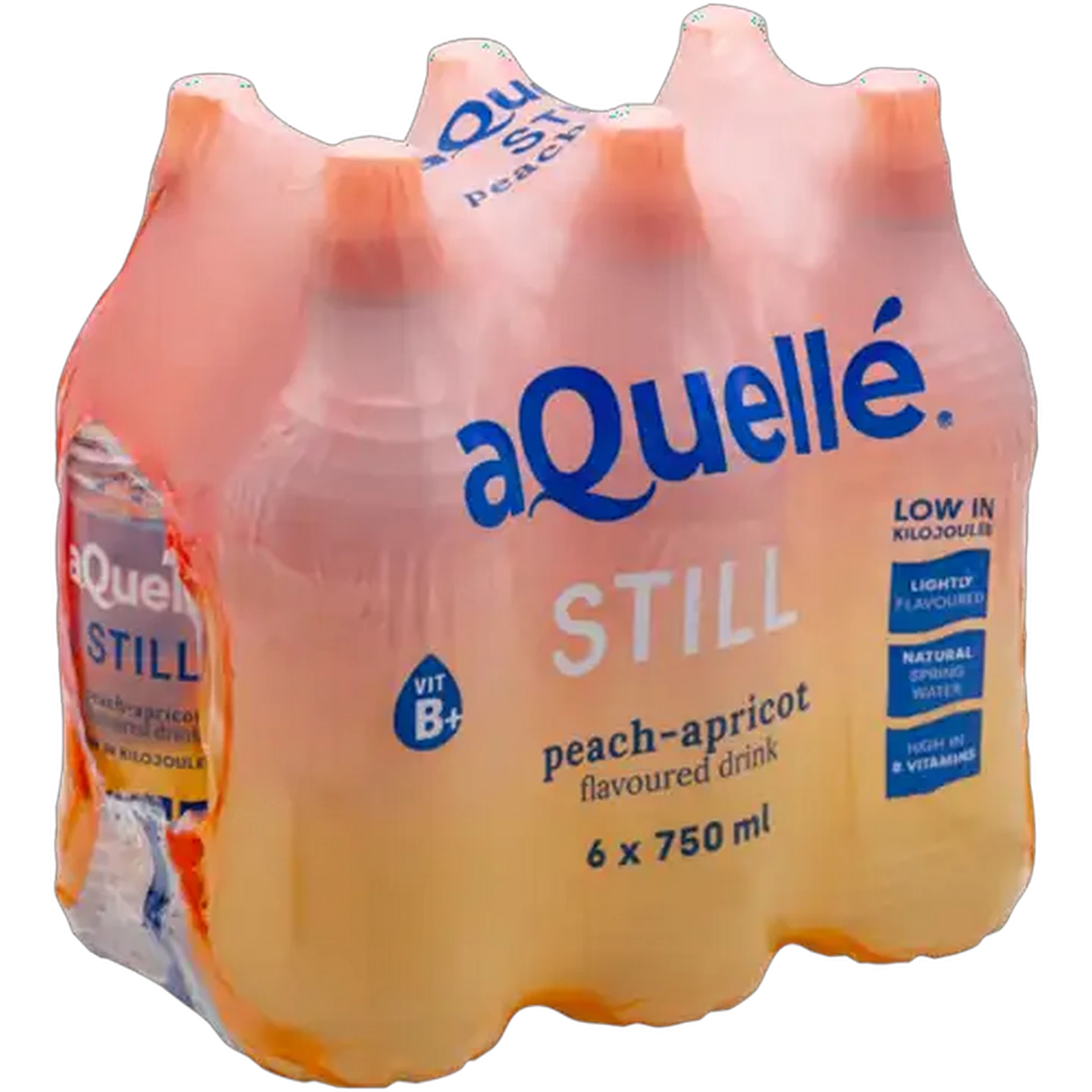 Image of aQuellé Peach-Apricot Flavoured Still Drink 6 x 750ml