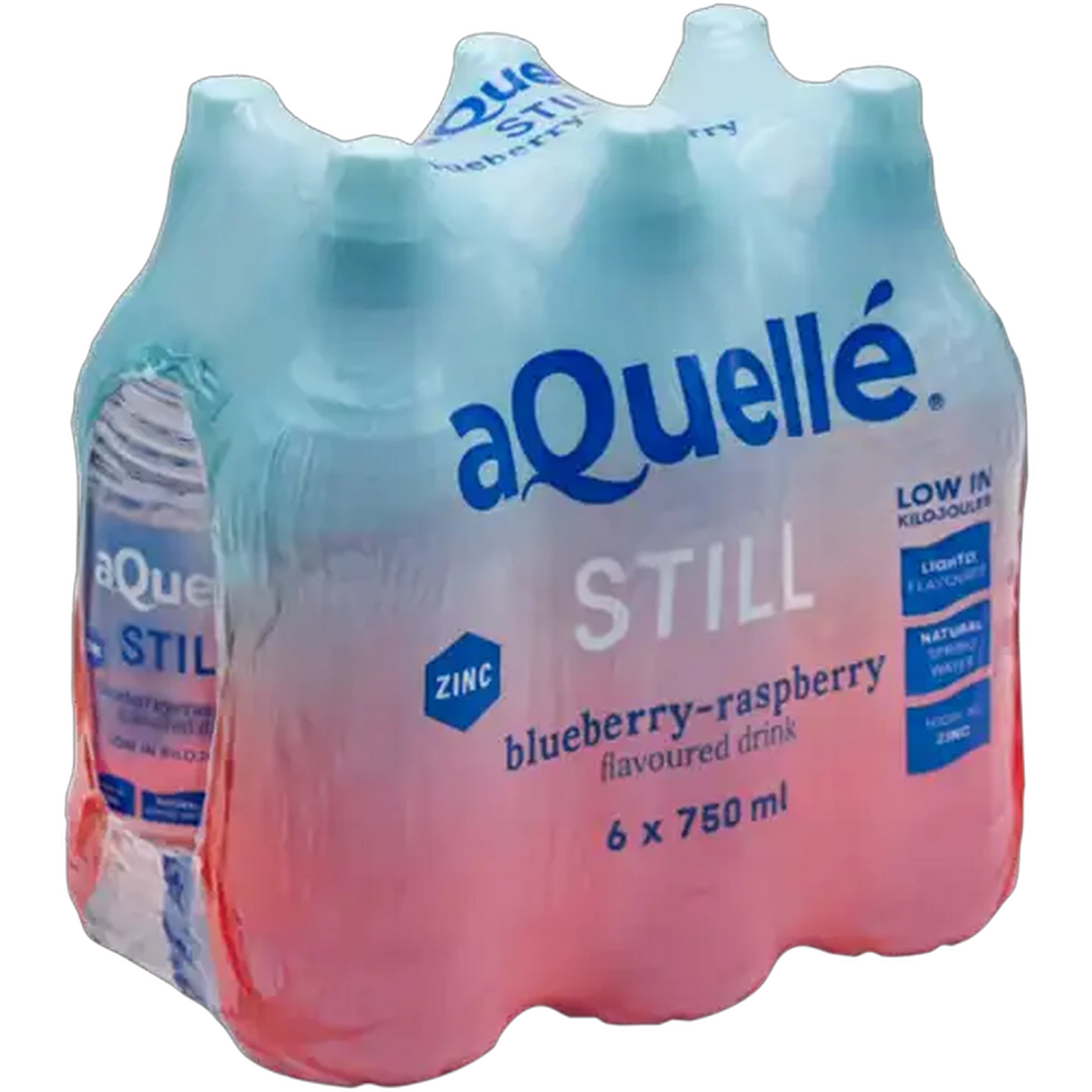 Image of aQuellé Blueberry-Raspberry Flavoured Still Drink 6 x 750ml