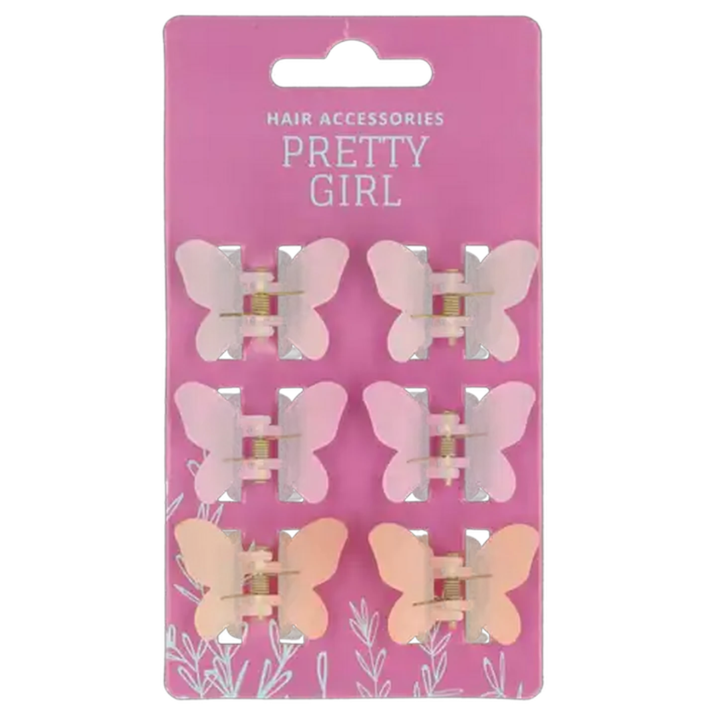Image of Pretty Girl Butterfly Clip Set 6-Pack