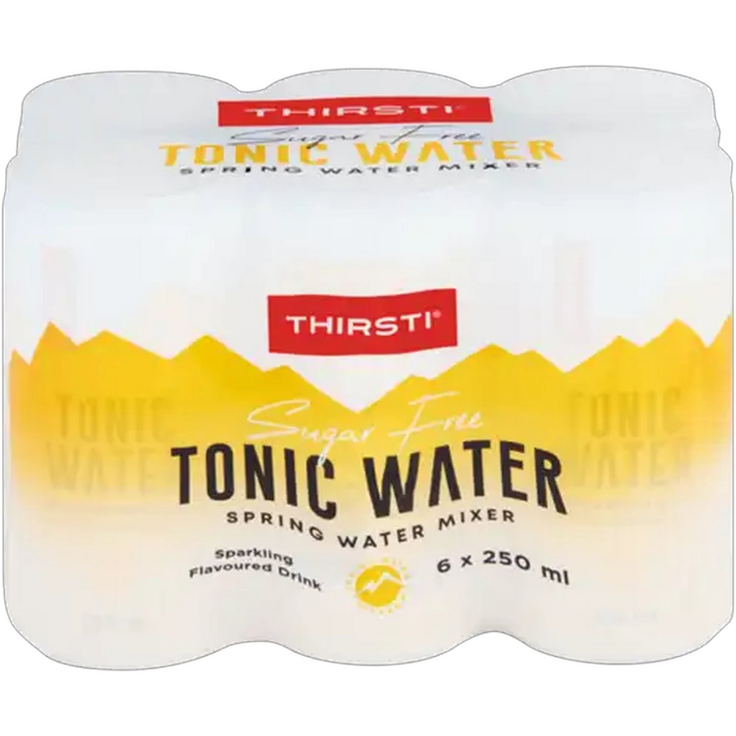 Image of Thirsti Tonic Water Flavoured Sugar Free Sparkling Spring Water Mixer 6 x 250ml