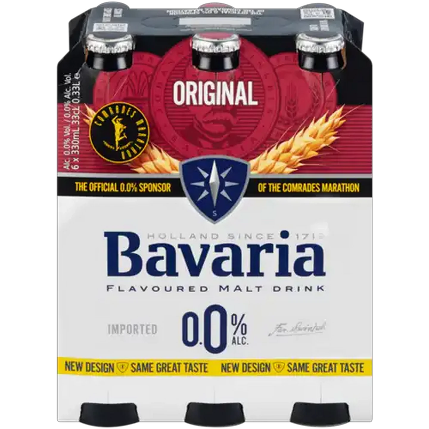 Image of Bavaria Original Non-Alcoholic Malt Drink Bottles 6 x 330ml