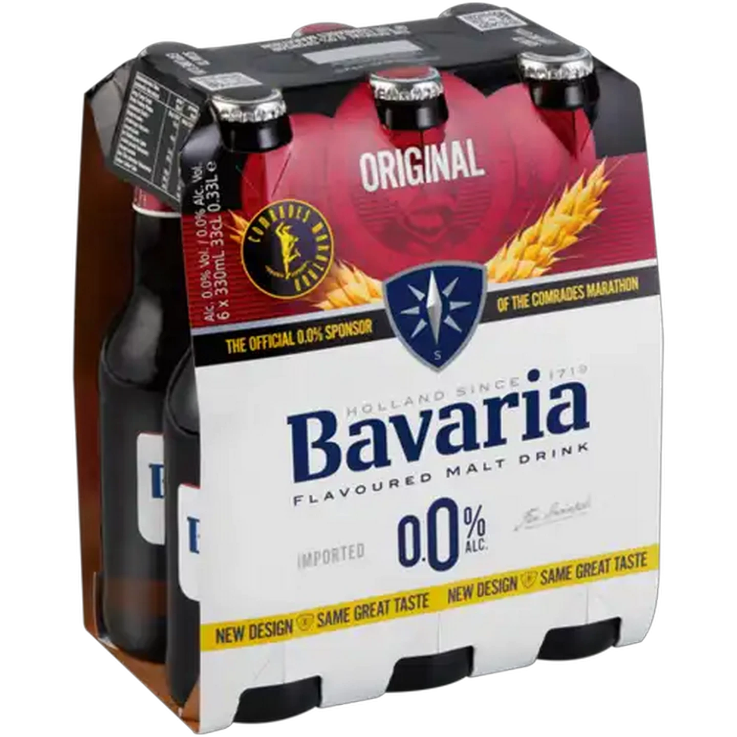 Image of Bavaria Original Non-Alcoholic Malt Drink Bottles 6 x 330ml