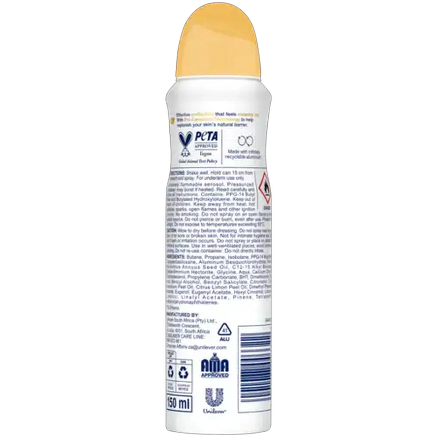 Image of Dove Advanced Care Go Fresh Alcohol Free Grapefruit & Lemongrass 0% Alcohol Anti-Perspirant Body Spray 150ml
