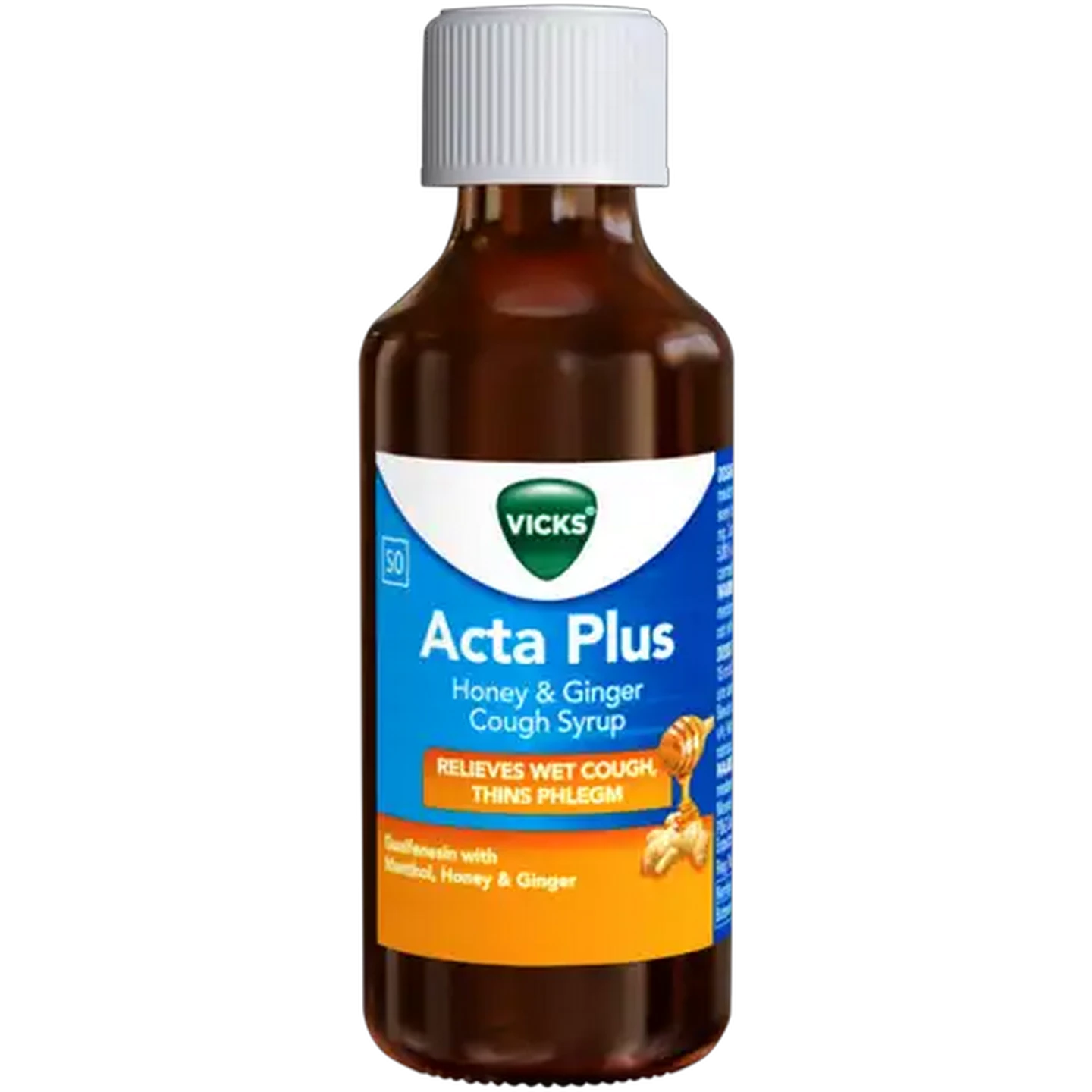Image of Vicks Acta Plus Honey & Ginger Cough Syrup 180ml