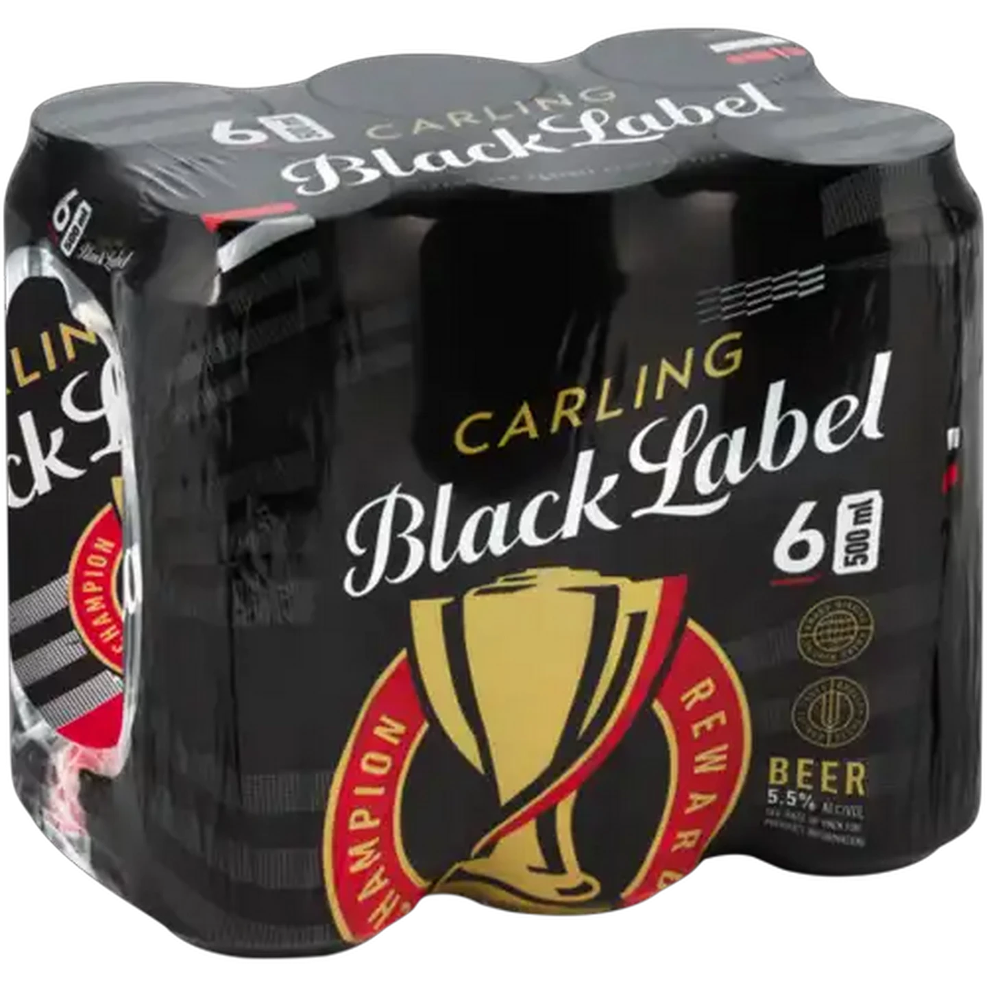 Image of Carling Black Label Beer Cans 6 x 500ml