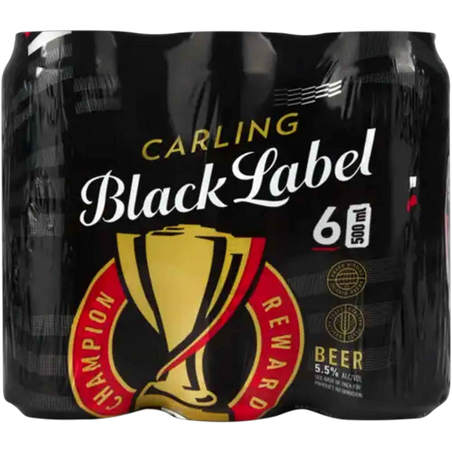 Image of Carling Black Label Beer Cans 6 x 500ml