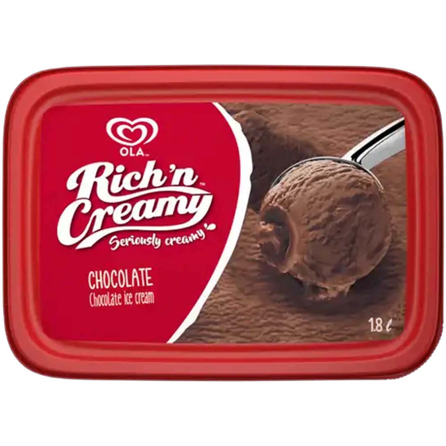Image of Ola Rich 'n Creamy Chocolate Flavoured Ice Cream 1.8L
