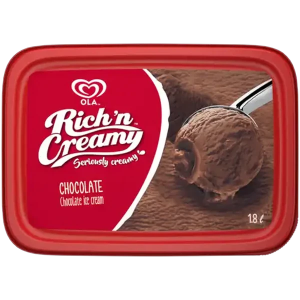 Ola Rich 'n Creamy Chocolate Flavoured Ice Cream 1.8L