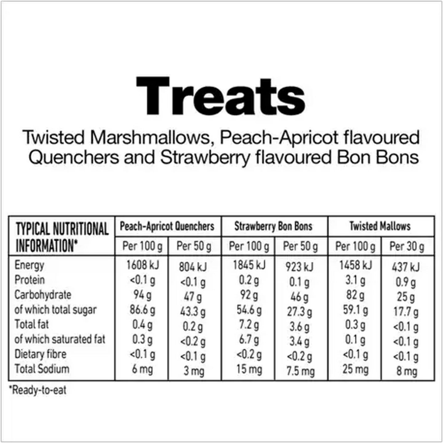 Image of Sixty60 Treats Van 130g