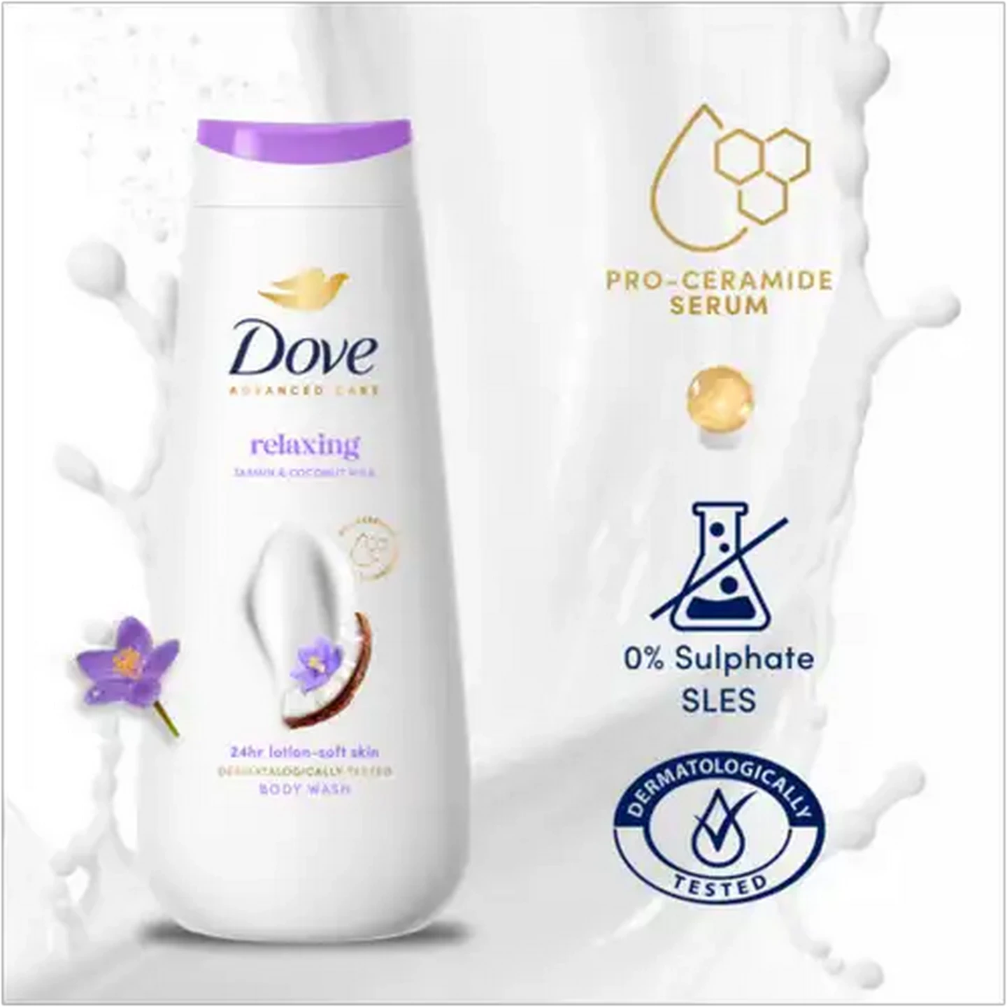Image of Dove Advanced Care Relaxing Body Wash 400ml