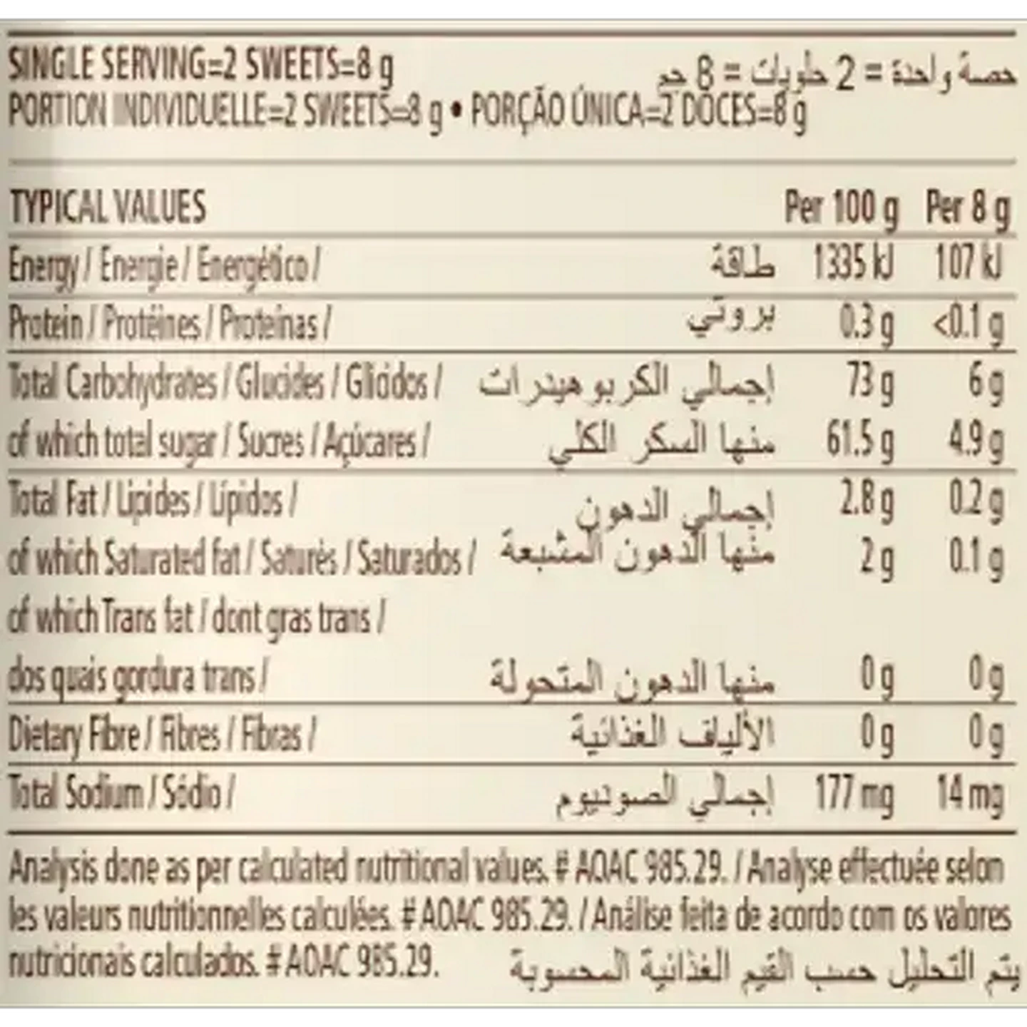 Image of Amajoya Buttermilk Candy with White Chocolate Flavoured Centre 75g