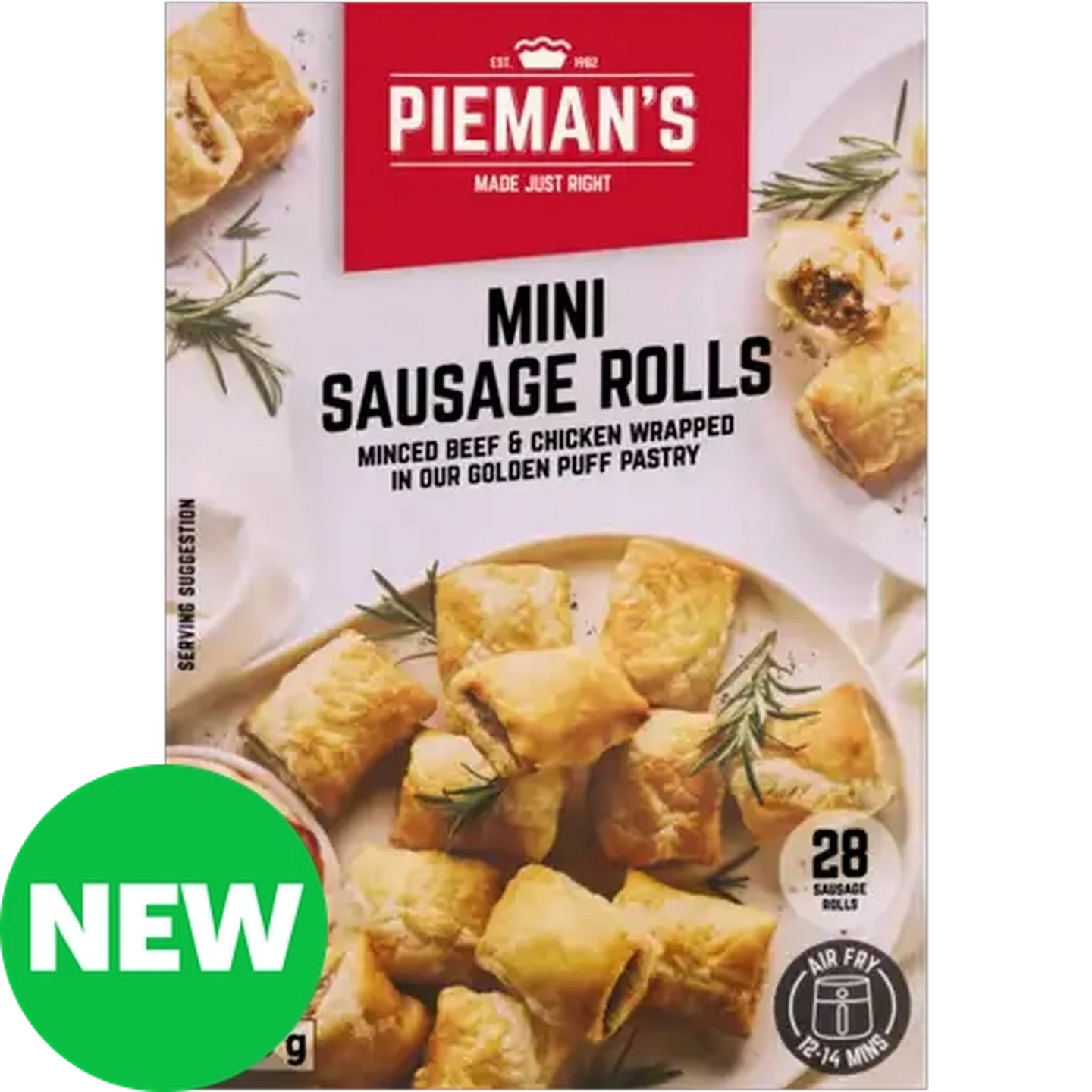 Image of PIEMAN’S Frozen Mini Sausage Rolls 28 x 30g