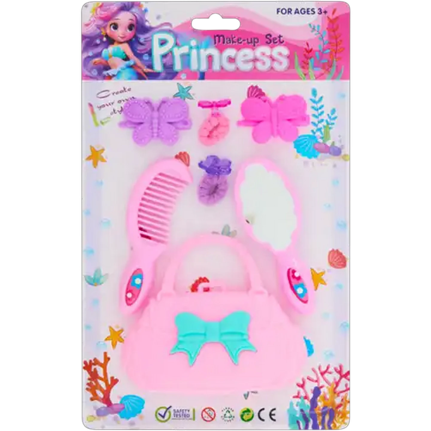 Image of Princess Mermaid Playset 7 Piece (Colour May Vary)