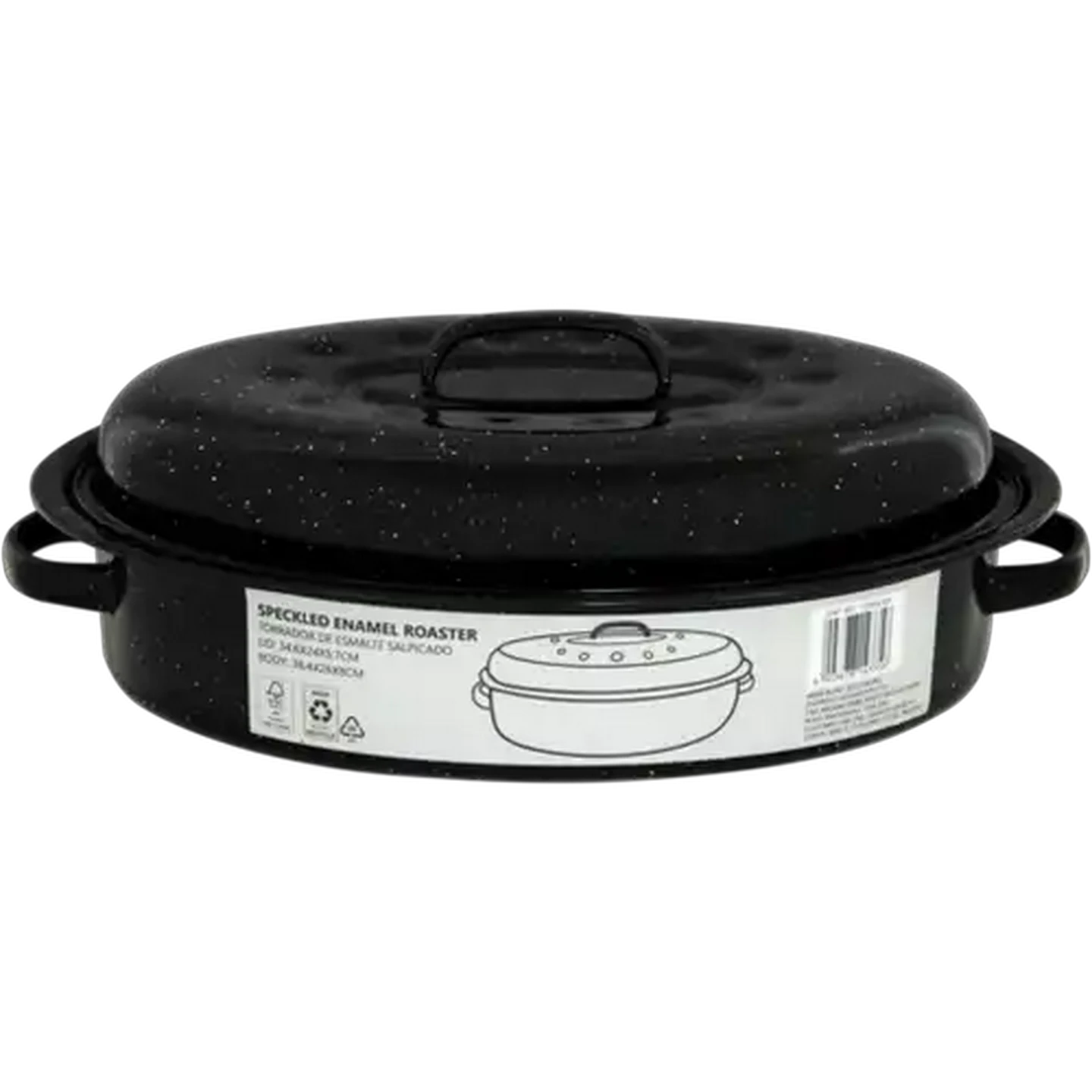 Image of Speckled Enamel Roaster 36cm