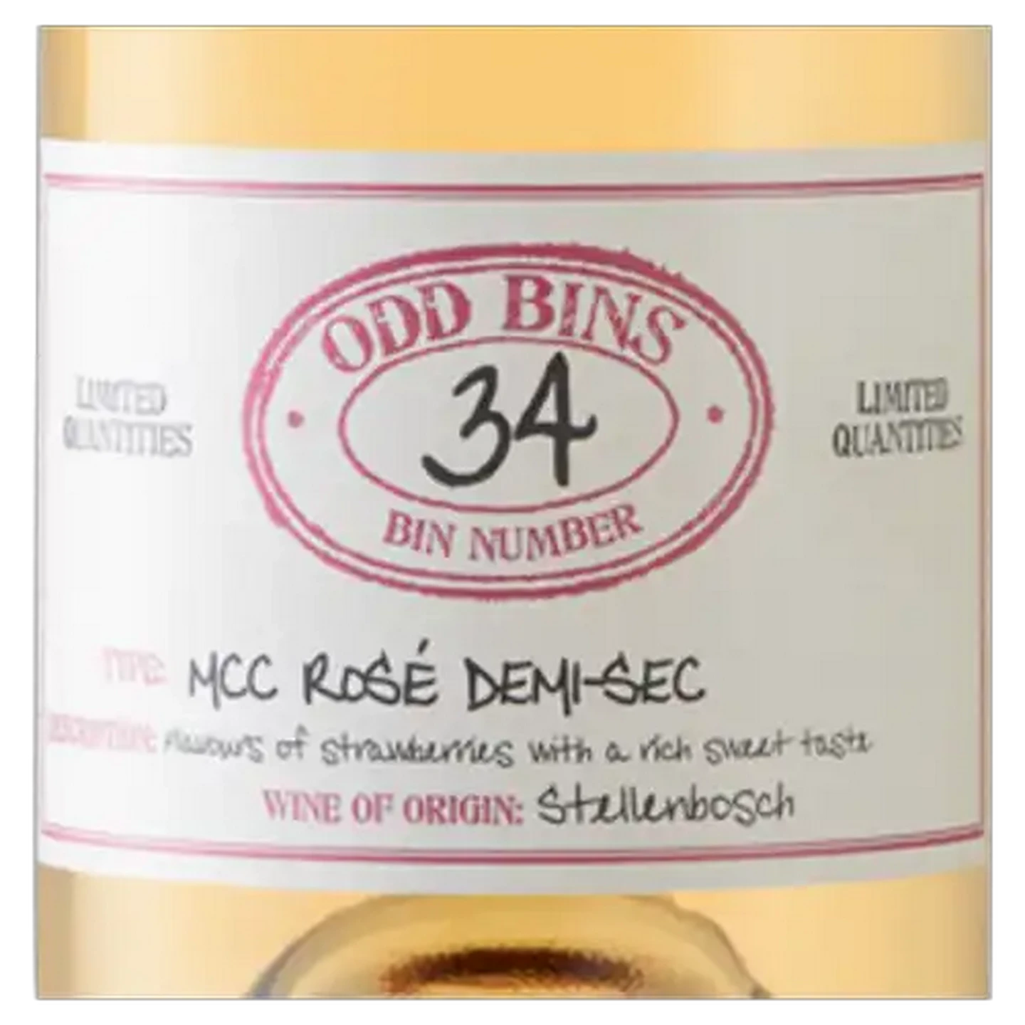 Image of Odd Bins Bin Number 34 MCC Rosé Demi-Sec Bottle 750ml