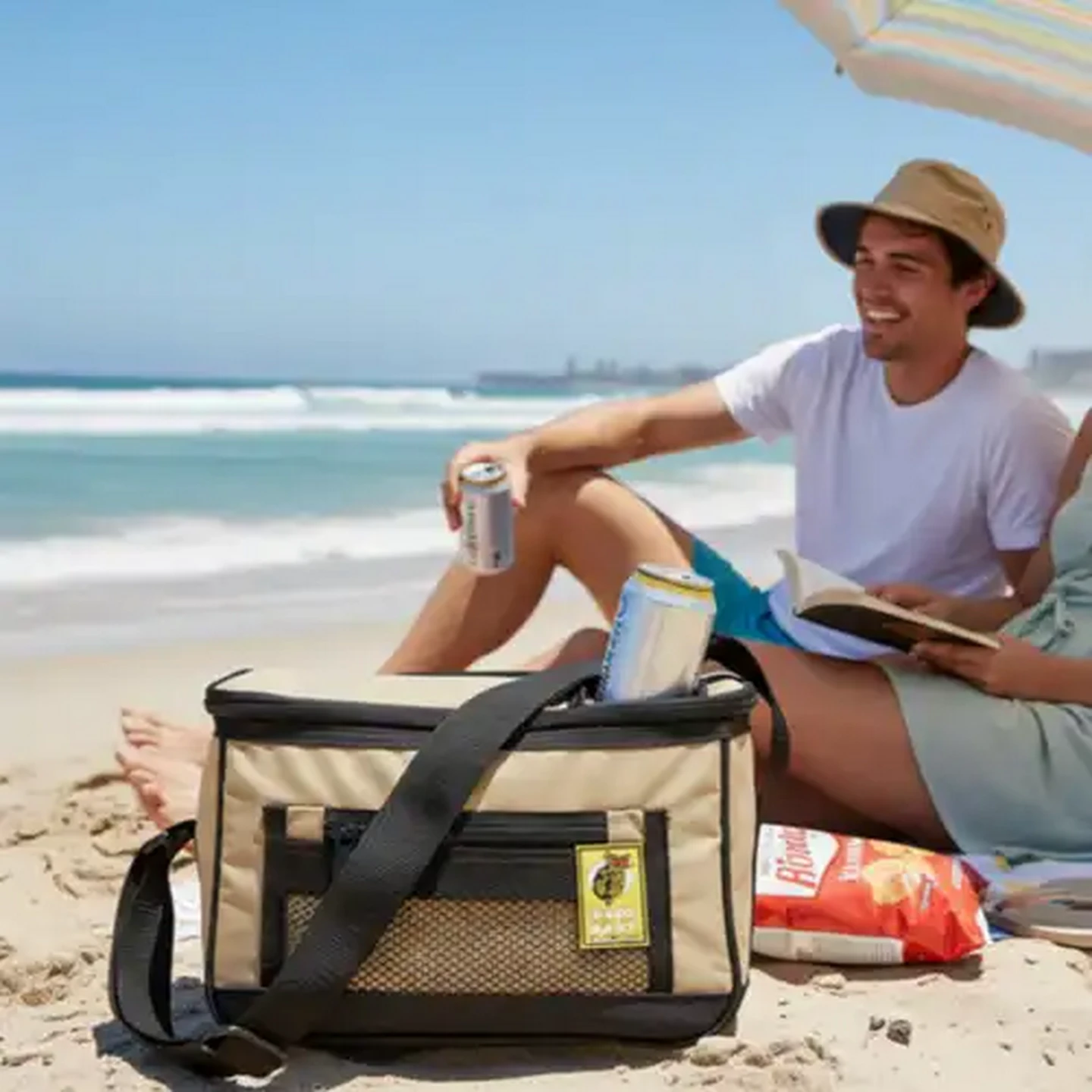 Image of Bush Baby 6 Can Beach Cooler Bag