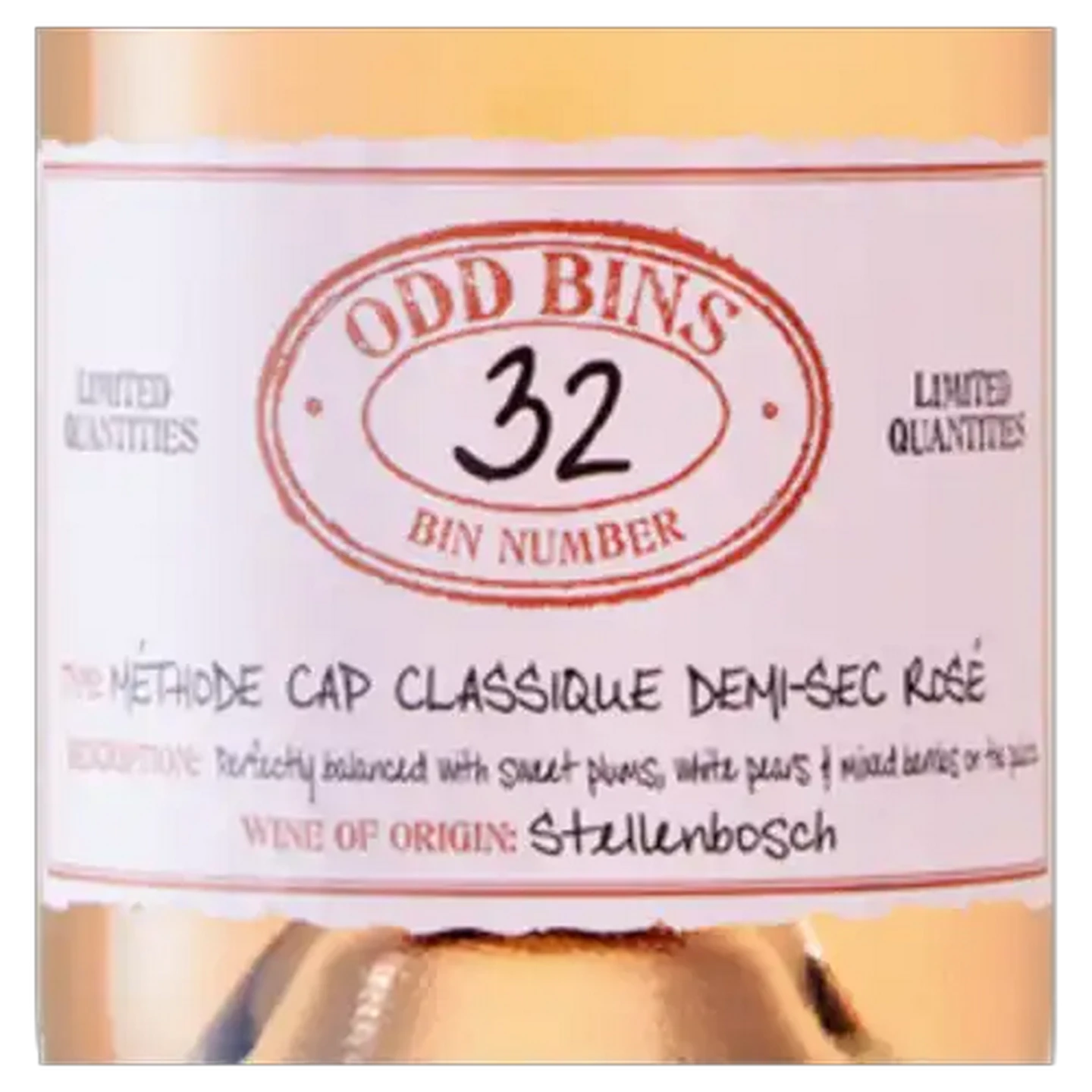 Image of Odd Bins 32 Cap Classique Demi-Sec Rosé Sparkling Wine 750ml