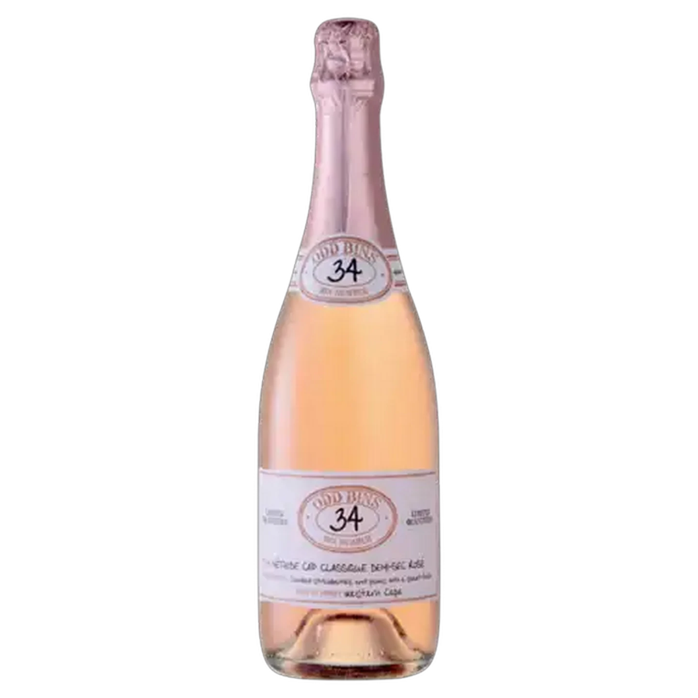 Image of Odd Bins 34 Cap Classique Rosé Demi-Sec Sparkling Wine 750ml