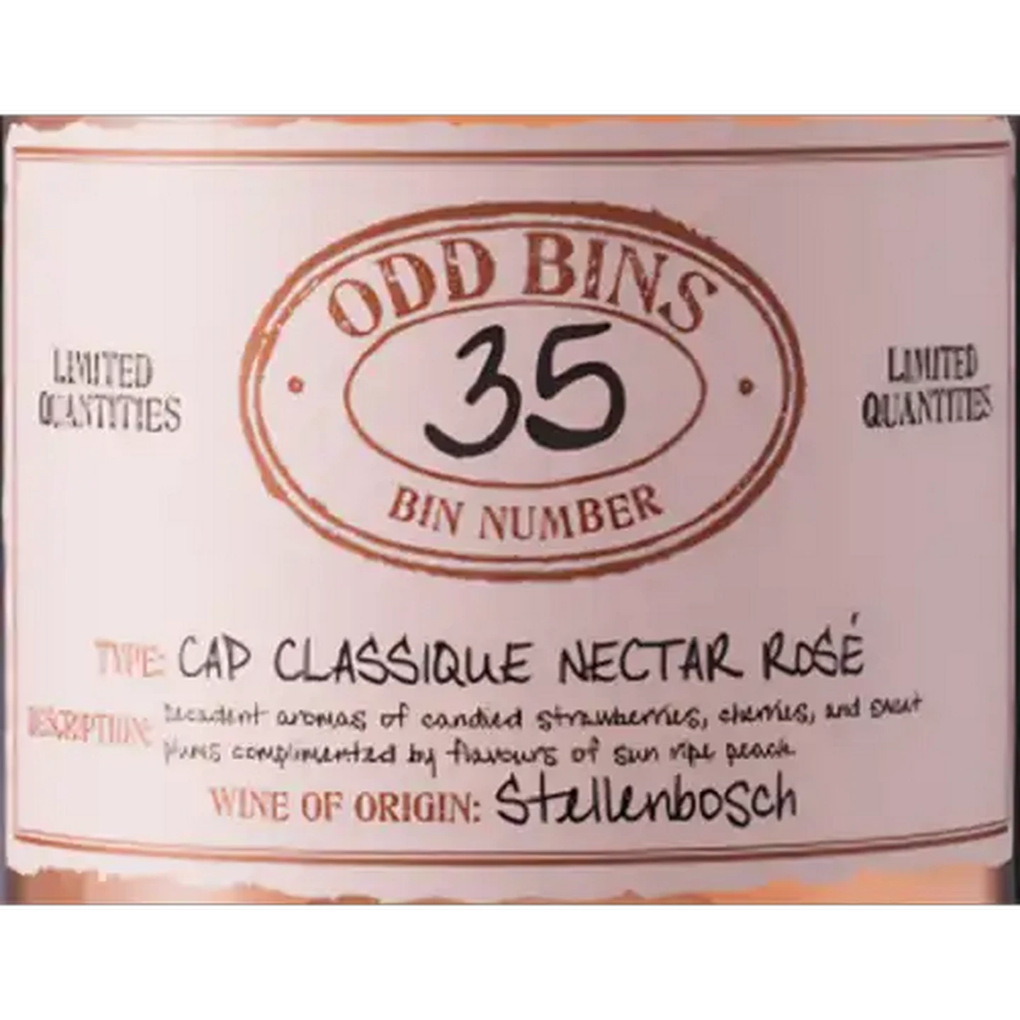 Image of Odd Bins 35 Cap Classique Nectar Rosé Sparkling Wine 750ml