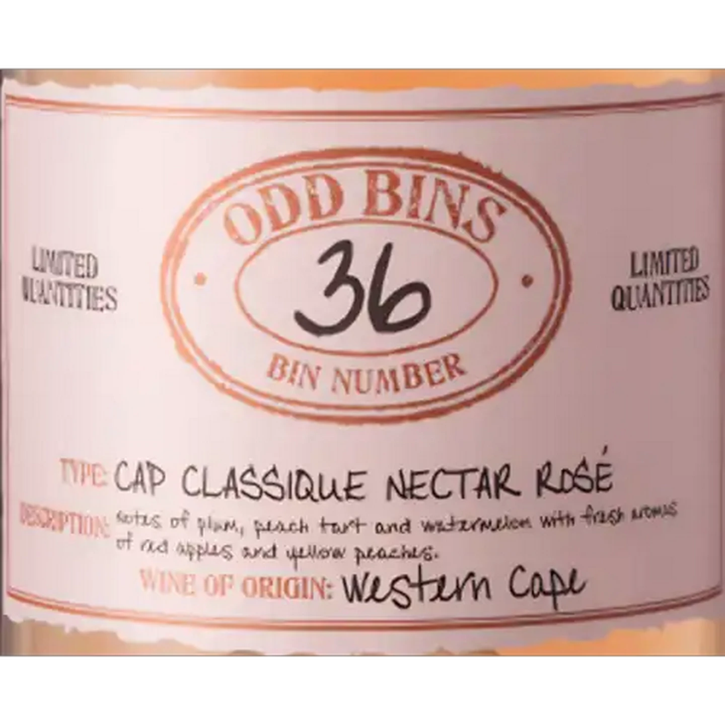 Image of Odd Bins 36 Cap Classique Nectar Rosé Sparkling Wine 750ml