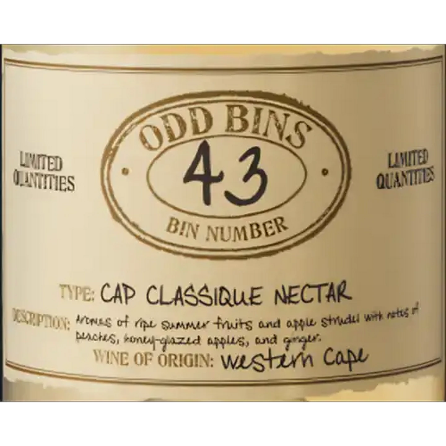 Image of Odd Bins 43 Cap Classique Nectar Sparkling Wine 750ml
