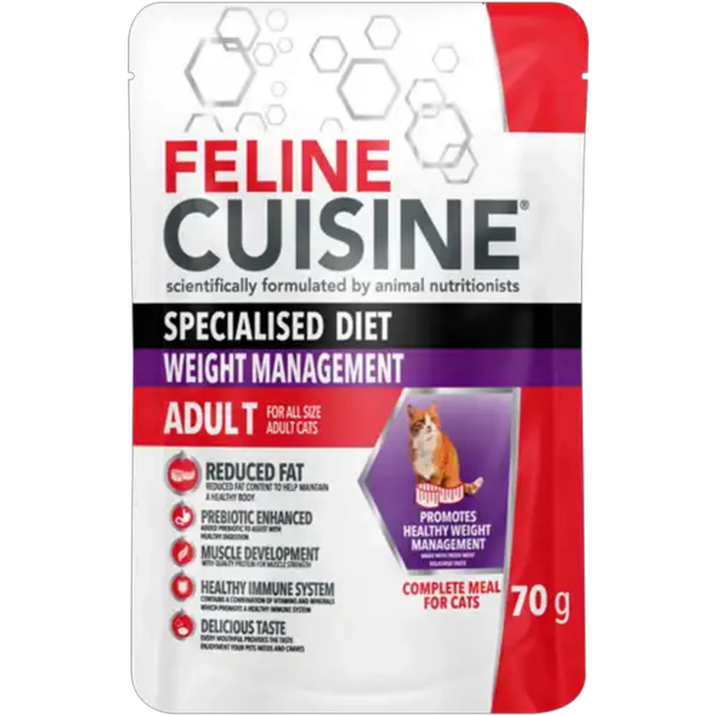 Image of Feline Cuisine Weight Management Adult Wet Cat Food 70g