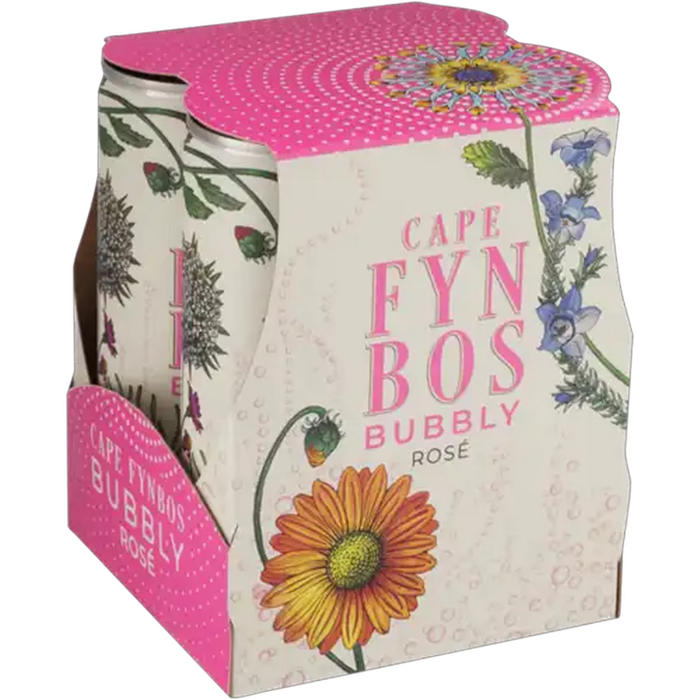 Image of Cape Fynbos Bubbly Rosé 4 x 250ml Cans