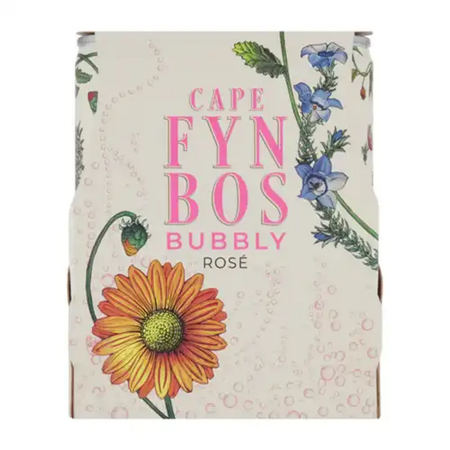 Image of Cape Fynbos Bubbly Rosé 4 x 250ml Cans