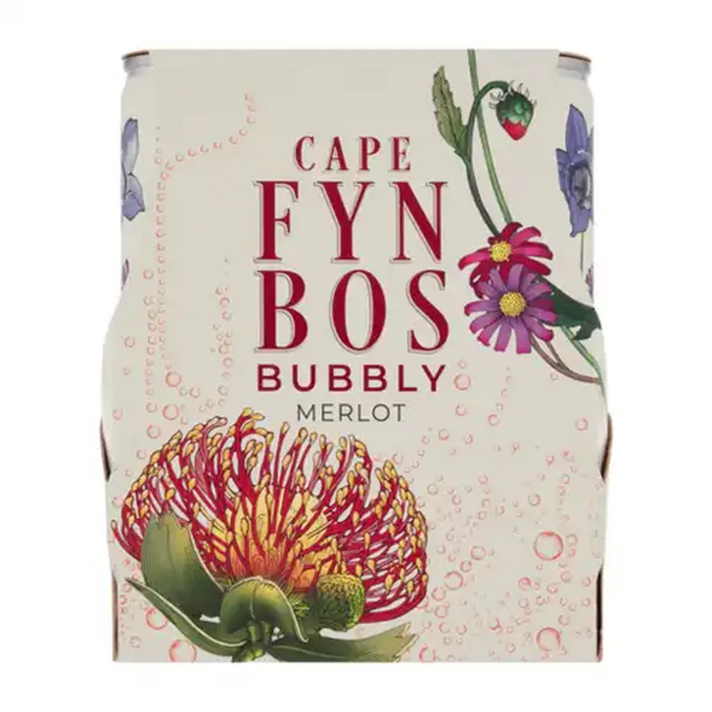 Image of Cape Fynbos Bubbly Merlot Cans 4 x 250ml