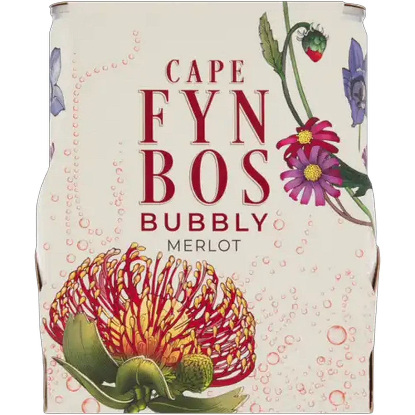 Image of Cape Fynbos Bubbly Merlot Cans 4 x 250ml
