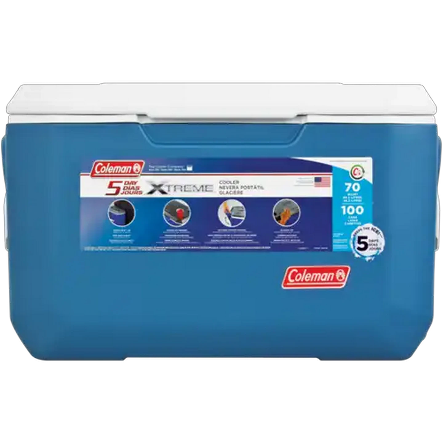 Image of Coleman Blue Xtreme Cooler Box 70Qt