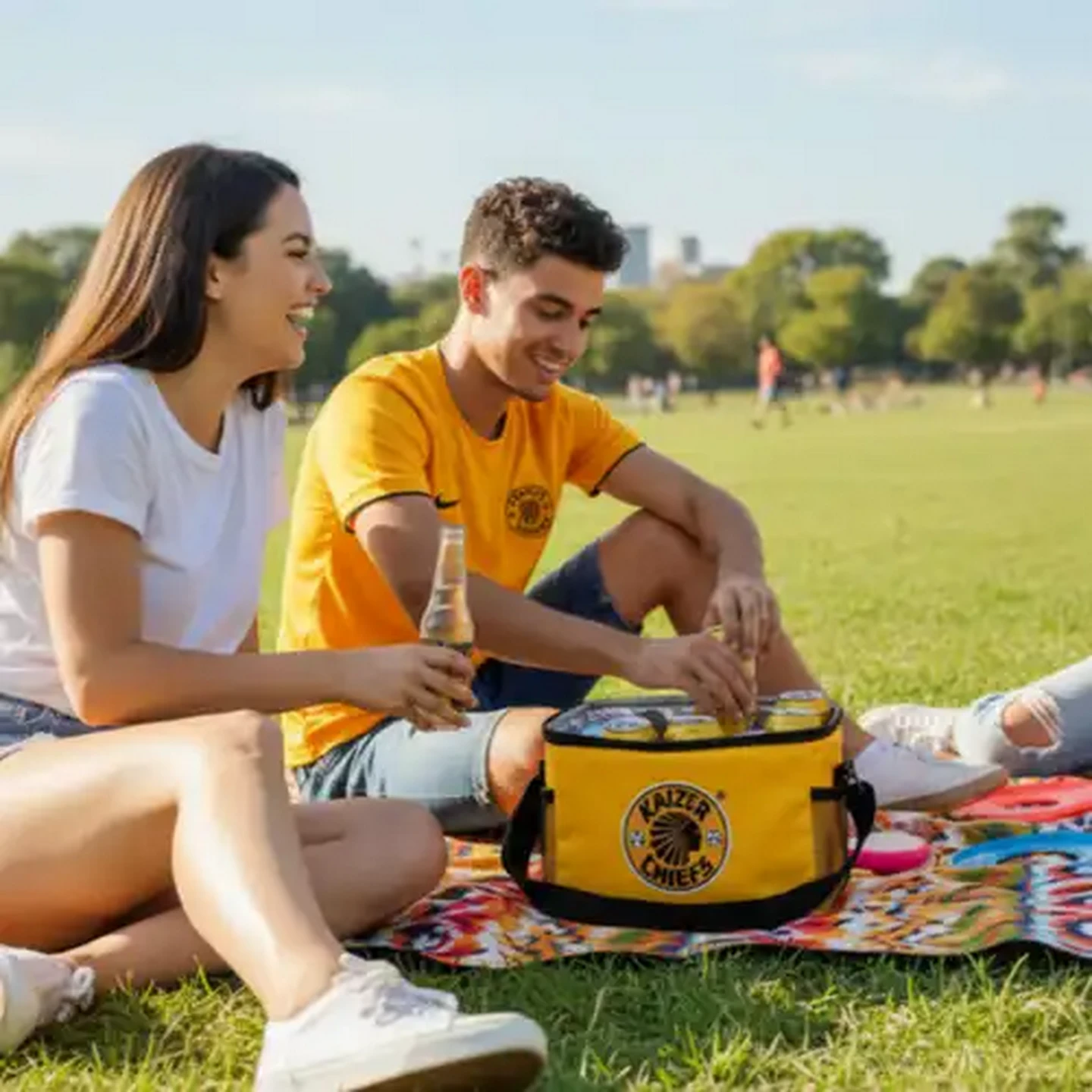 Image of Kaizer Chiefs FC Yellow 6 Can Cooler Bag