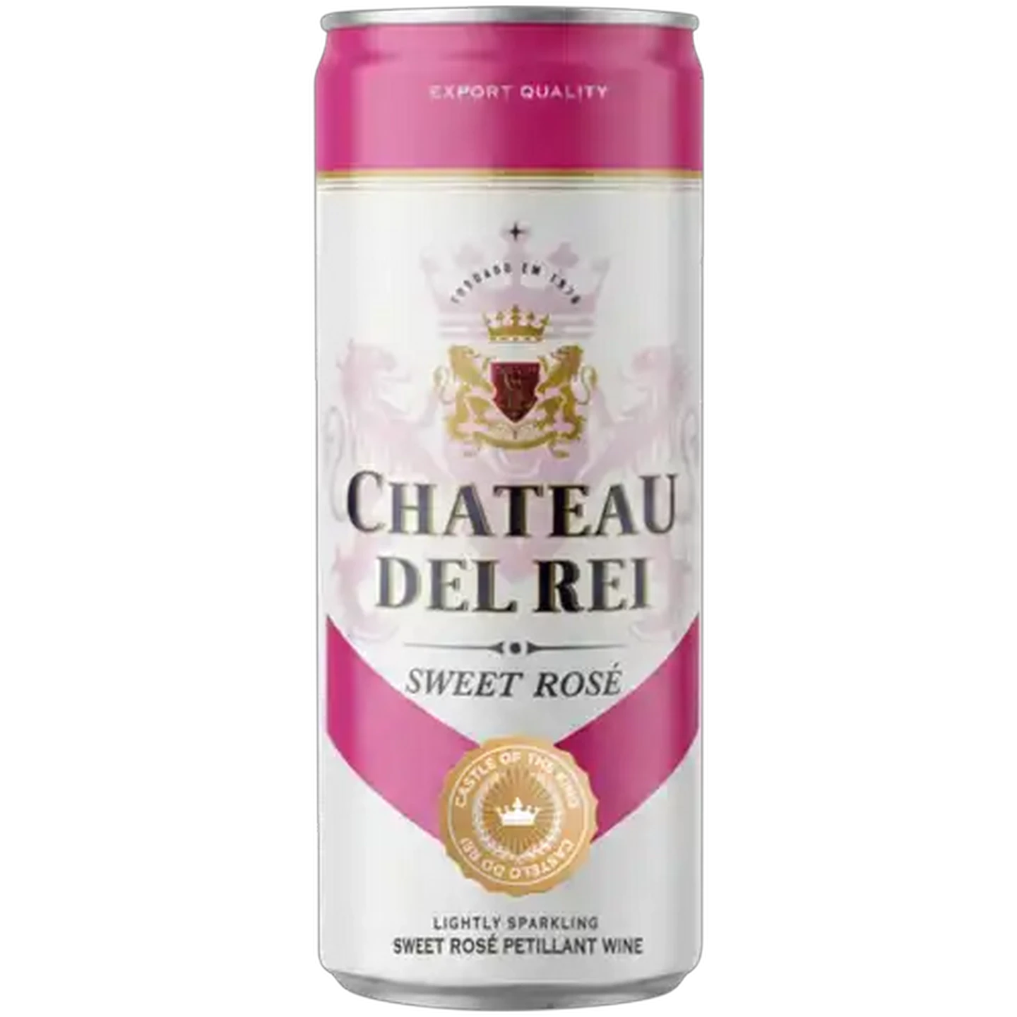 Image of Chateau Del Rei Sweet Rosé Sparkling Wine Can 250ml