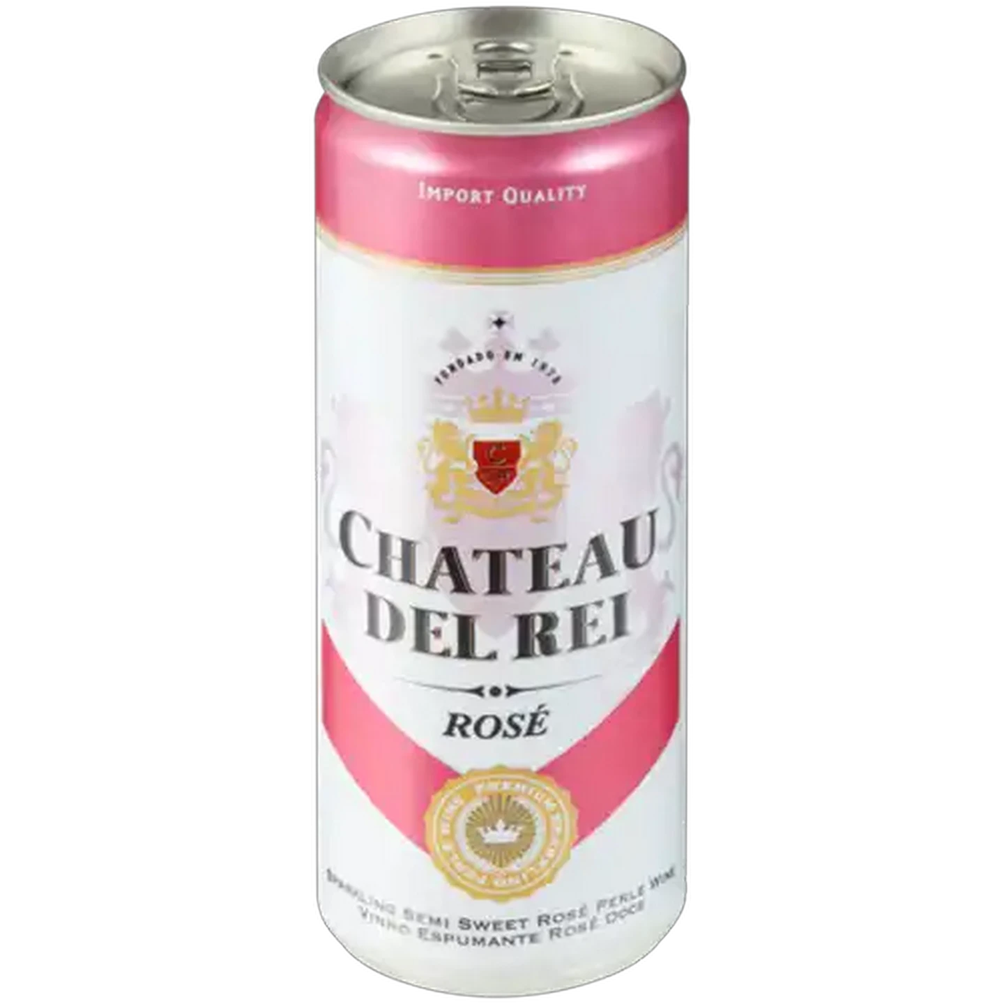 Image of Chateau Del Rei Sweet Rosé Sparkling Wine Can 250ml