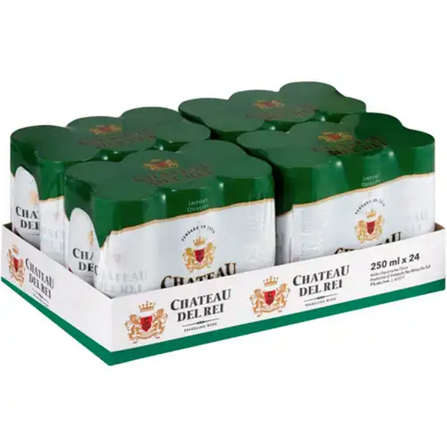 Image of Chateau Del Rei Sparkling Sweet White Wine Cans 24 x 250ml