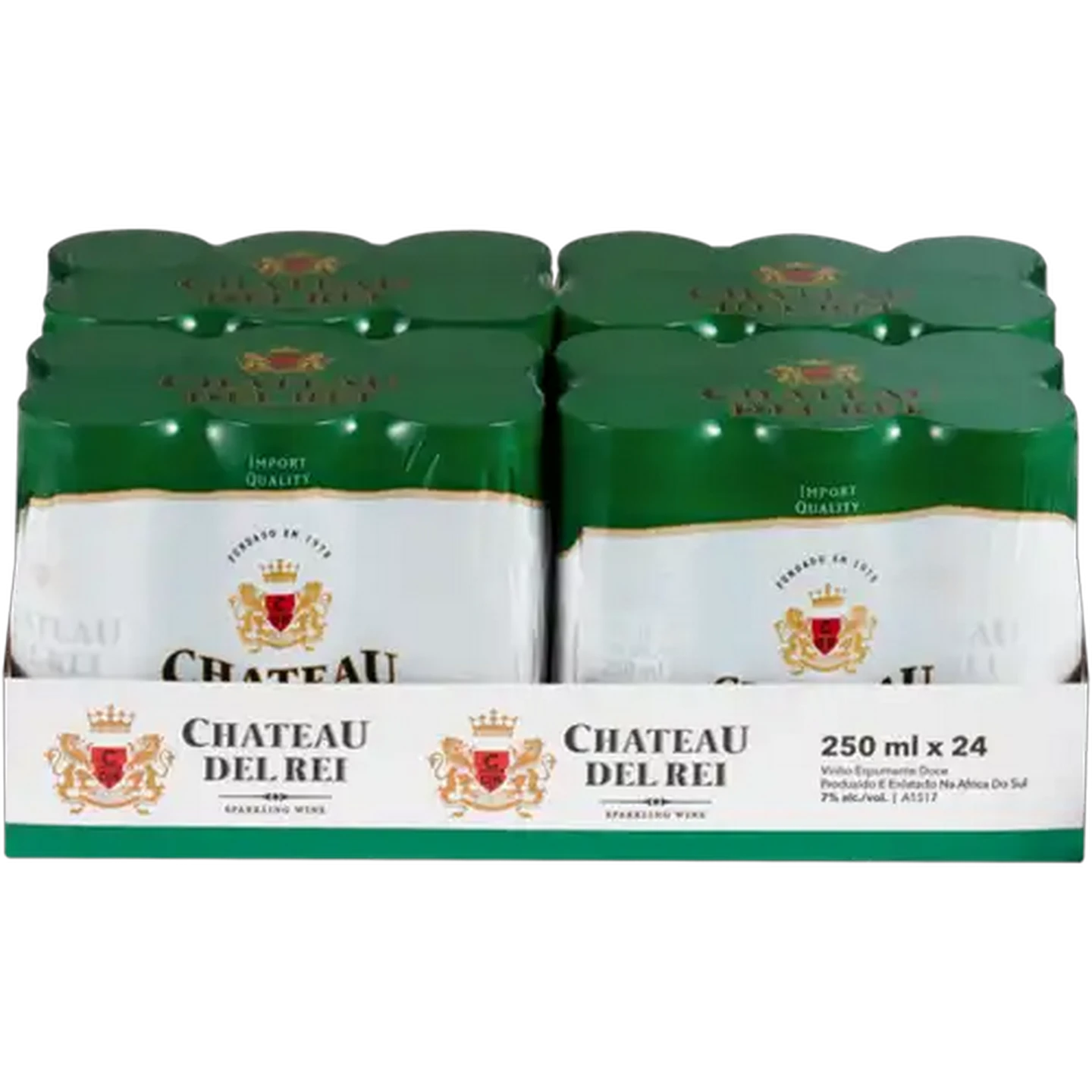 Image of Chateau Del Rei Sparkling Sweet White Wine Cans 24 x 250ml
