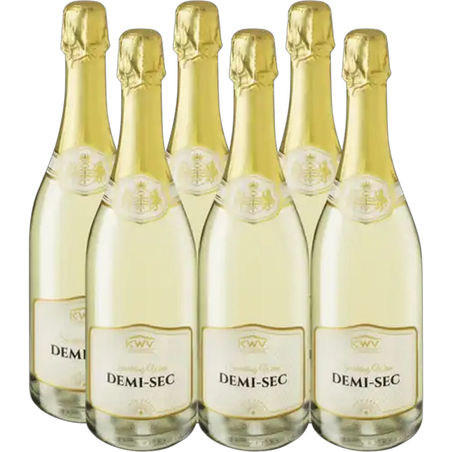 Image of KWV Demi-Sec Sparkling Wine Bottles 6 x 750ml