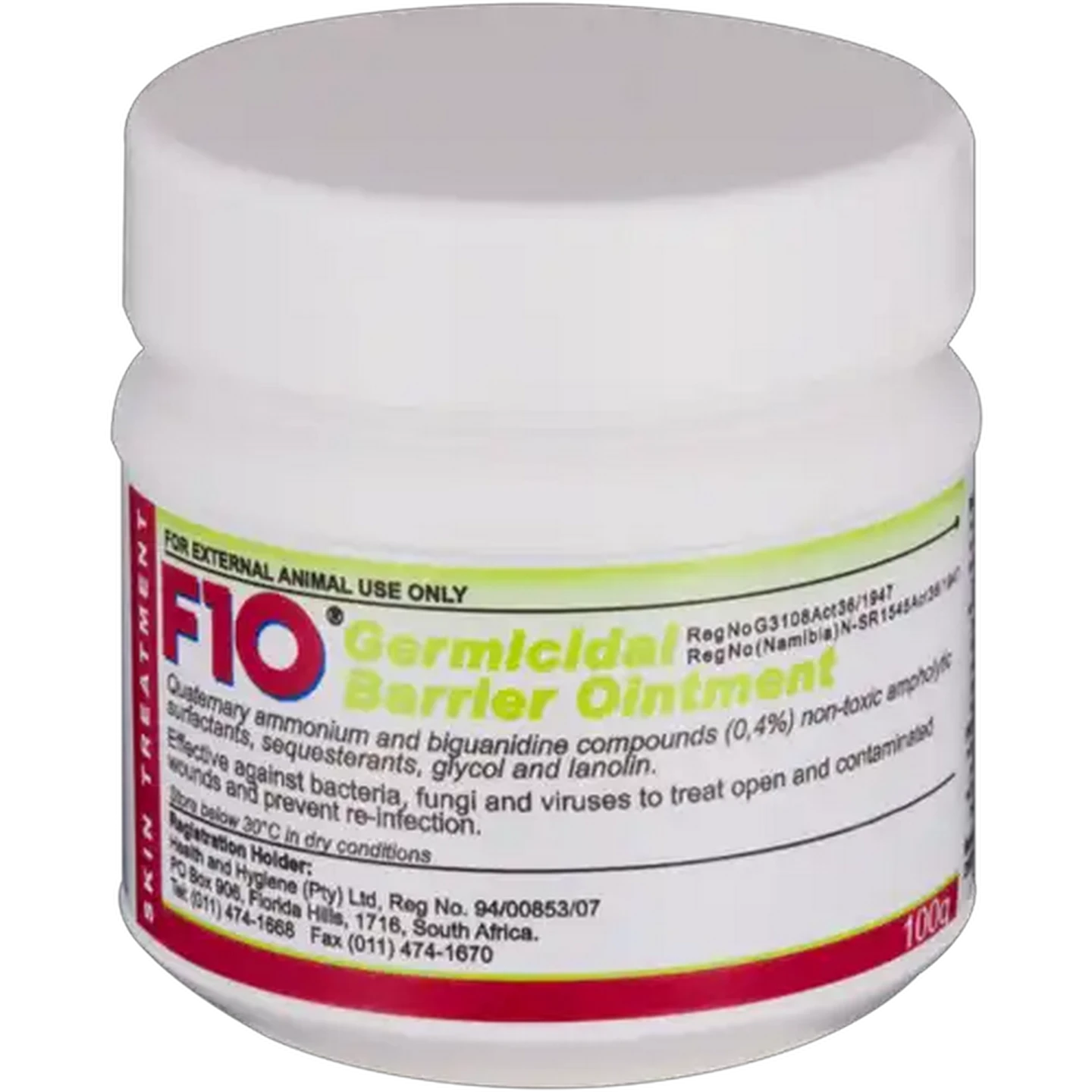 Image of F10 Germicidal Barrier Pet Ointment Tub 100g