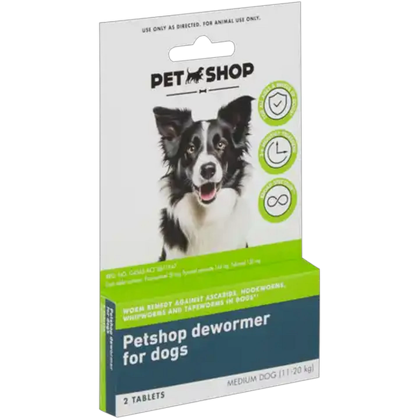 Image of Petshop Medium Dewormer Tablets for Medium Dogs 2 Pack
