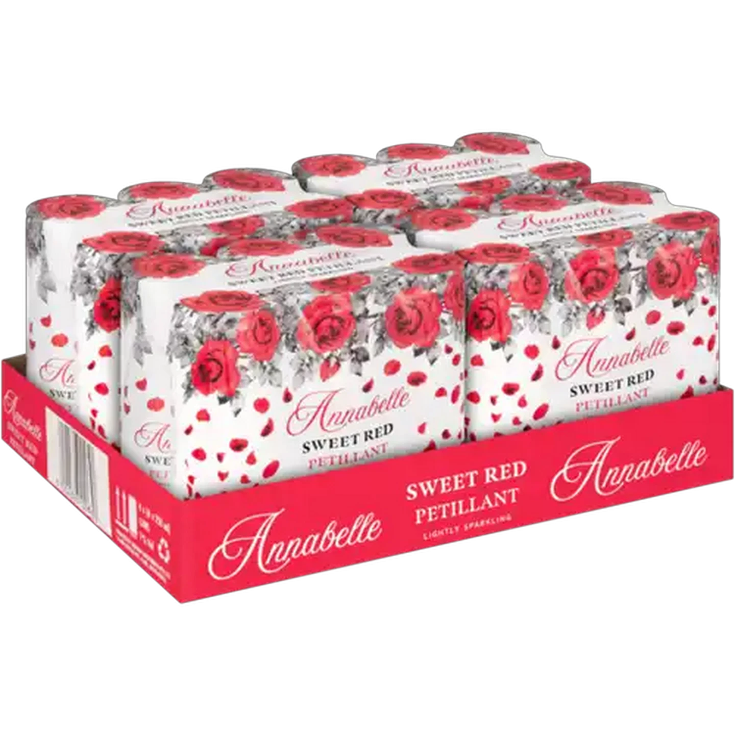 Image of Annabelle Sweet Red Petillant Sparkling Wine Cans 24 x 250ml