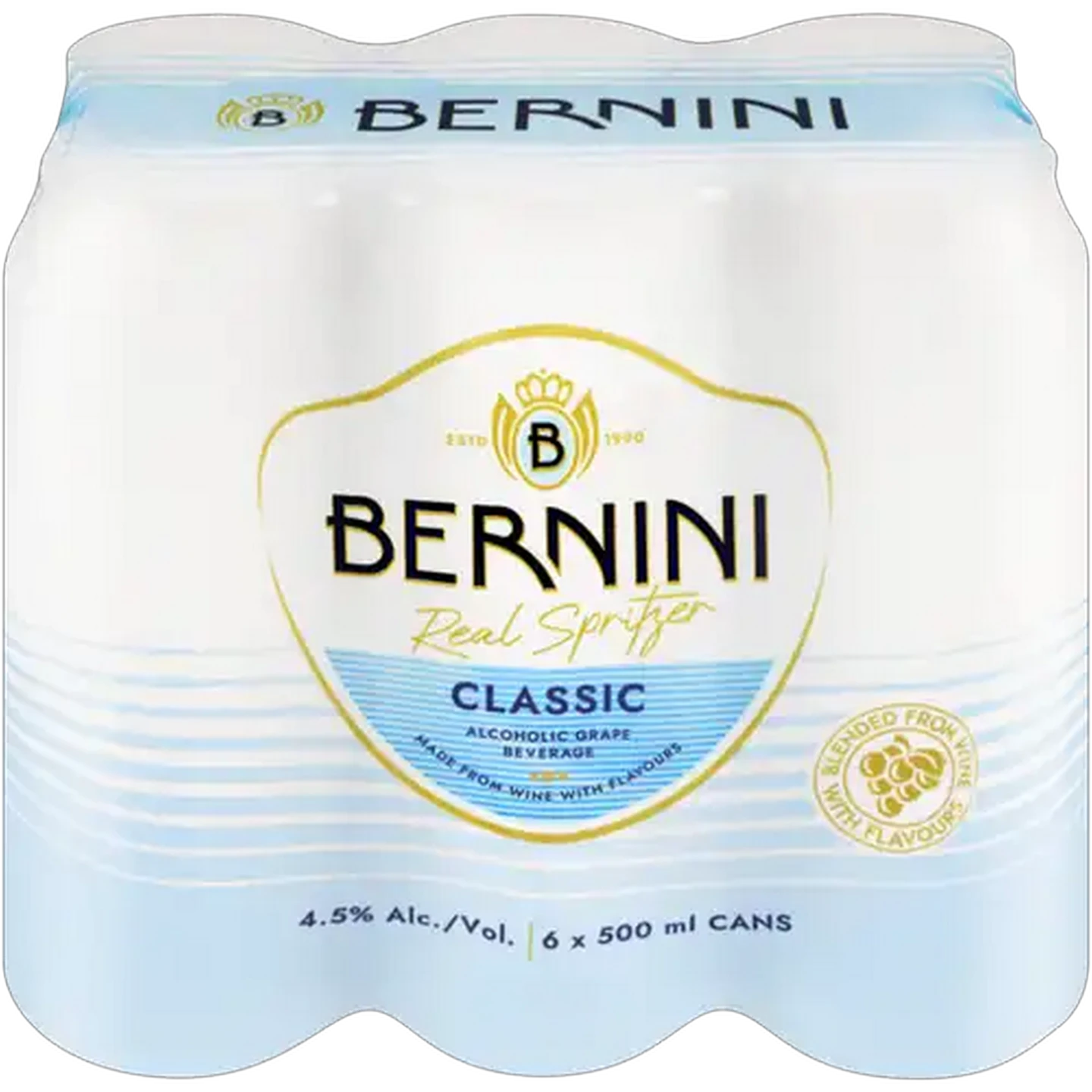 Image of Bernini Classic Alcoholic Grape Beverage Cans 6 x 500ml